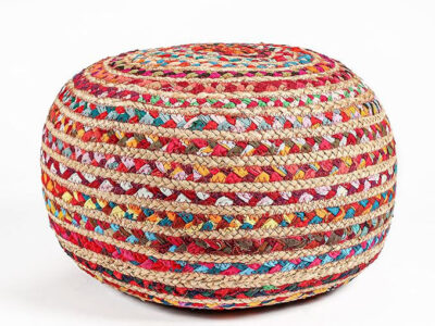 Chindi Jute Poufs
