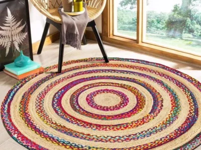 Jute and Chindi Braided Rug