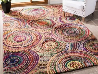 Braided Chindi Diamond Carpet
