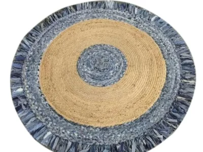 Denim Jute Braided rug