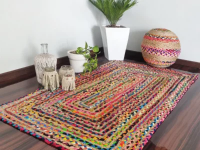 Multi Braided Chindi Rugs